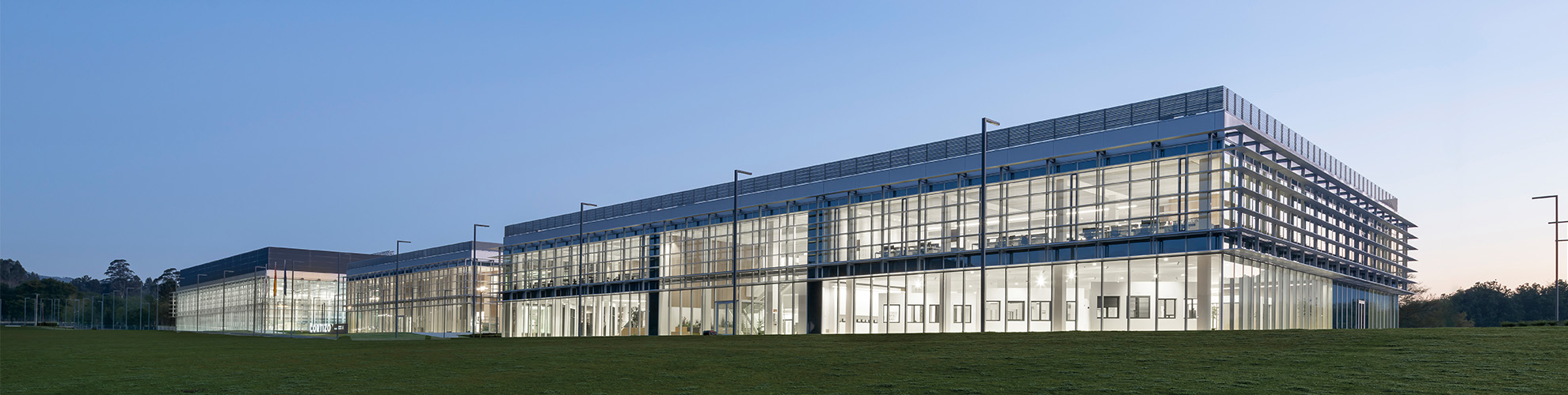 CORTIZO Technological Campus — contemporary architecture and research facilities.
