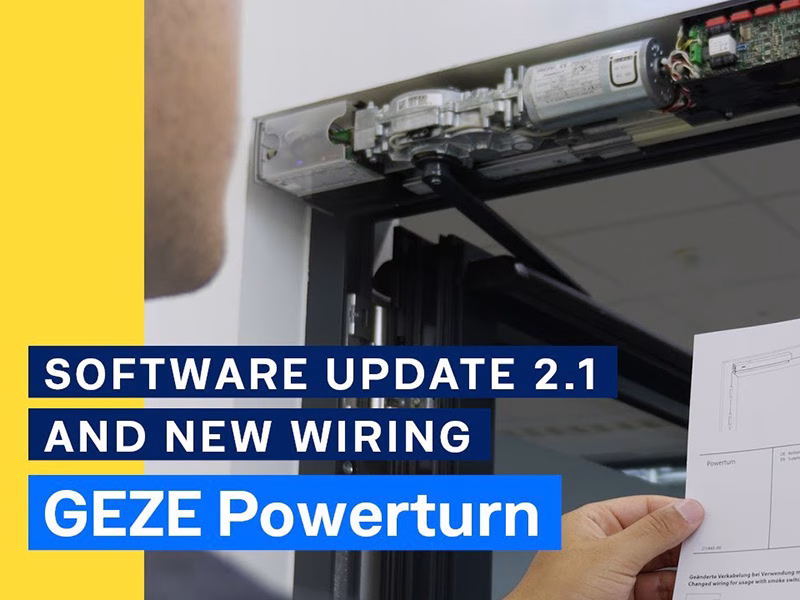 GEZE GmbH Powerturn Receives Major Software Update, Enhancing Accessibility and Efficiency