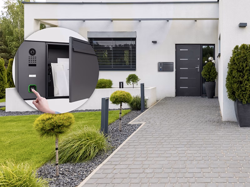 ekey Launches HELLO Mailbox with Integrated DoorBird Door Station and Fingerprint Access.